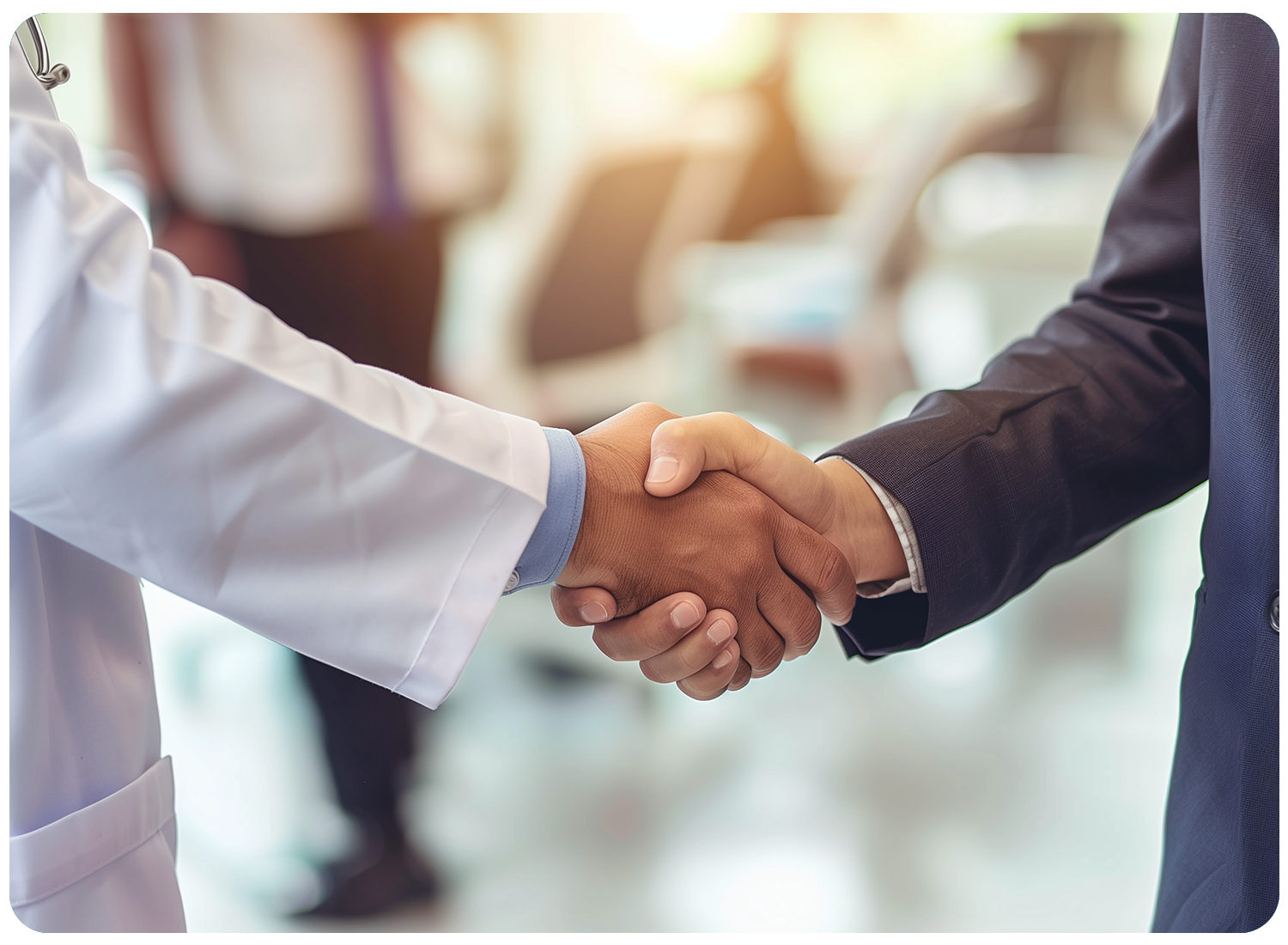 Investments & Partnerships banner image of handshaking