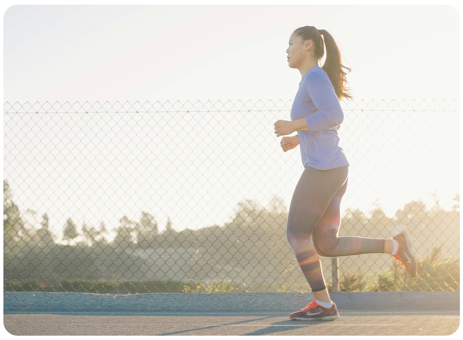 Lady running